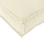 vidaXL Coussin de palette pour dossier crème 120x40x12 cm en tissu Oxford