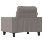 vidaXL Fauteuil Taupe 60 cm Tissu