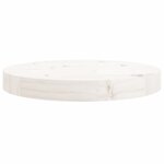 vidaXL Dessus de table rond blanc Ø30x3 cm bois de pin massif