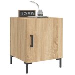 vidaXL Tables de chevet 2 Pièces chêne sonoma 40x40x50 cm bois ingénierie