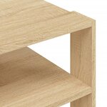 vidaXL Table basse chêne sonoma 59 5x59 5x40 cm bois d'ingénierie