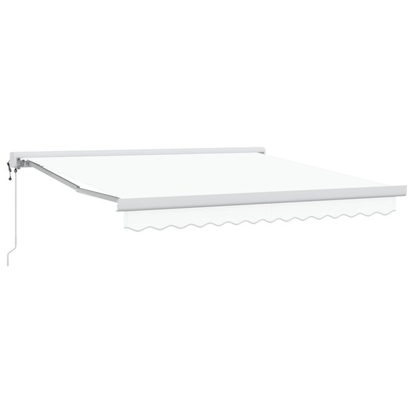 Auvent rétractable automatique blanc 350x250 cm