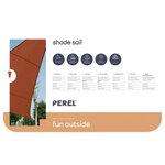Perel Voile d'ombrage  hydrofuge  5 x 5 x 5 m  160 g/m²  polyester  triangulaire  brun rougeâtre