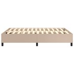 vidaXL Cadre de lit sans matelas cappuccino 140x190 cm similicuir
