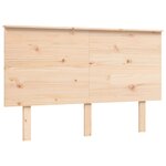 vidaXL Cadre de lit avec tête de lit 140x190 cm bois massif