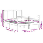 vidaXL Cadre de lit sans matelas bois massif