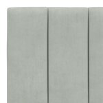 vidaXL Cadre de lit avec tête de lit Gris clair 80x200 cm Velours