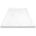 vidaXL Receveur de douche rectangulaire ABS Blanc 70x120 cm