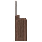 vidaXL Coiffeuse avec miroir chêne marron 80x41x144 5 cm