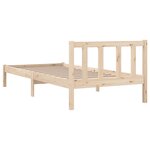 vidaXL Cadre de lit sans matelas bois massif 90x200 cm