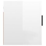 vidaXL Meuble TV mural Blanc brillant 40x34 5x40 cm