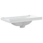 vidaXL Évier de salle de bain blanc 81x48x23cm rectangulaire céramique