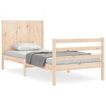 vidaXL Cadre de lit sans matelas bois massif