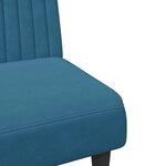 vidaXL Ensemble de canapés 2 Pièces bleu velours