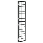 vidaXL Cloison de séparation pliable 3 panneaux 120x170 cm Noir