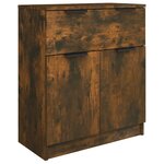 vidaXL Buffets 3 Pièces Chêne fumé Bois d'ingénierie