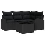 vidaXL Ensemble de Canapé 5 Pièces avec Coussins Beige
