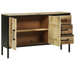 vidaXL Buffet 110x30x70 cm en Bois de Manguier Massif