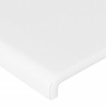 vidaXL Tête de lit avec oreilles Blanc 183x16x78/88 cm Similicuir