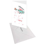 Carte De Voeux - Pluie De Bisous - Draeger paris