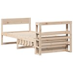 vidaXL Cadre de lit sans matelas 75x190 cm bois de pin massif