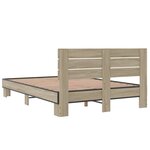 vidaXL Cadre de lit sans matelas chêne sonoma 140x200 cm