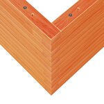 vidaXL Jardinière cire marron 70x70x45 5 cm bois de pin massif