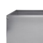vidaXL Lit surélevé de jardin 100x100x18 5 cm acier inoxydable