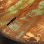 vidaXL Table basse noir 50x27 cm bois de récupération massif