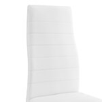 Lot de 2 chaises de salle à manger sièges empilables synthétique 96 cm blanc 03_0005742