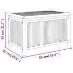 vidaXL Boîte de rangement de jardin 90x52x55 cm Bambou