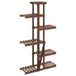 vidaXL Support à fleurs 75x25x140 5 cm bois massif de sapin