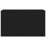 vidaXL Armoire murale Noir 60x36 5x35 cm Bois d'ingénierie