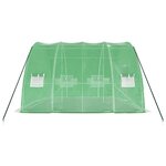 vidaXL Serre avec cadre en acier vert 24 m² 6x4x2 85 m