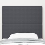 Tête de lit LED vidaXL Gris foncé 80 cm en velours côtelé