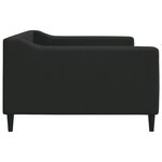 vidaXL Lit de repos sans matelas noir 100x200 cm tissu