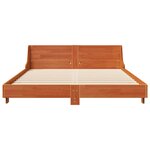 vidaXL Cadre de lit sans matelas cire marron 120x190cm bois pin massif