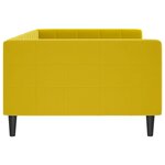 vidaXL Lit de repos sans matelas jaune 100x200 cm velours
