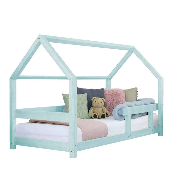 Lit cabane enfant TERY 90 x 200 bleu clair