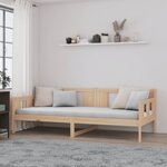 vidaXL Lit de jour sans matelas bois de pin massif 80x200 cm