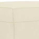vidaXL Ensemble de canapés 3 Pièces crème similicuir