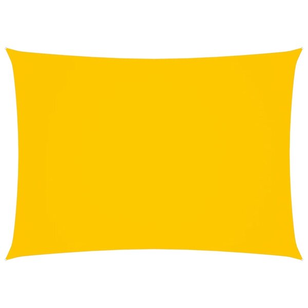 vidaXL Voile de parasol Tissu Oxford rectangulaire 3x5 m Jaune