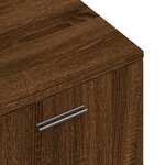 vidaXL Meuble TV chêne marron 120x34x37 cm bois d'ingénierie
