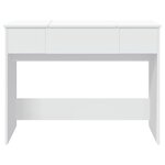 vidaXL Coiffeuse avec miroir blanc 100x45x76 cm