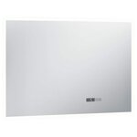 vidaXL Miroir à LED et capteur tactile et affichage d'heure 100x60 cm