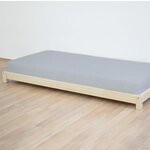 Lit enfant TEENY 140 x 200 gris clair