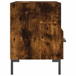 vidaXL Tables de chevet 2Pièces chêne fumé 40x35x47 5cm bois d’ingénierie