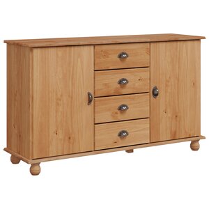 vidaXL Vitrine "ASKIM" 133 5x40x79 cm Bois de pin massif