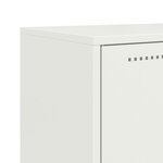 vidaXL Meuble TV blanc 68x39x60 5 cm acier