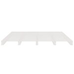 vidaXL Lit de palette blanc 180x200 cm bois de pin massif très grand